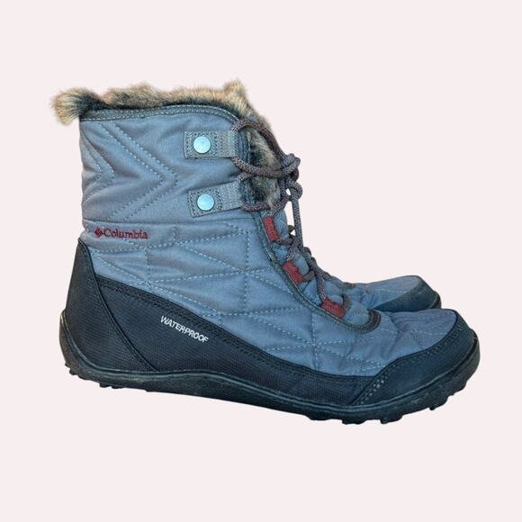 Columbia Minx Shorty III Waterproof Fur Trimmed Lightweight Snow Bootie size 8.5 - Picture 4 of 16